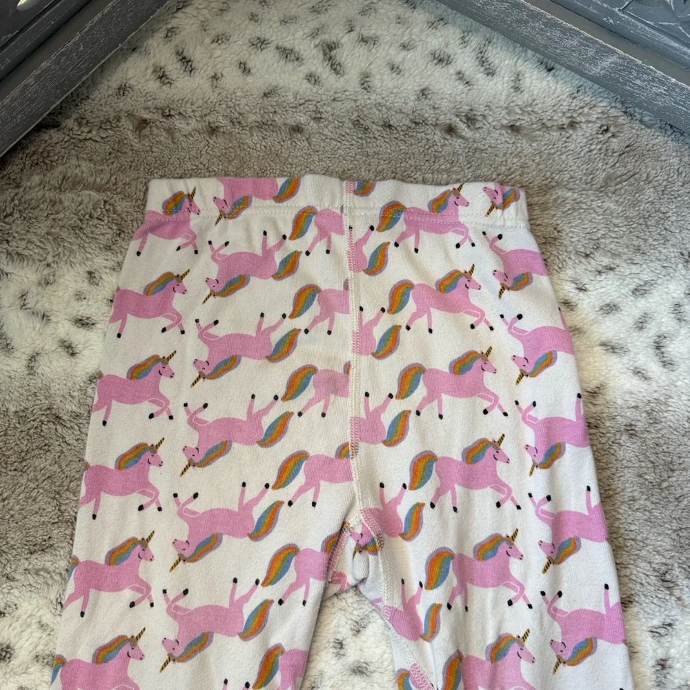 Hanna Andersson Unicorn pajama pants girls size 6 magical pastel girlhoodcore
